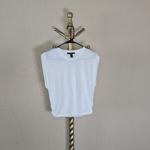 Forever 21 White Muscle Tee